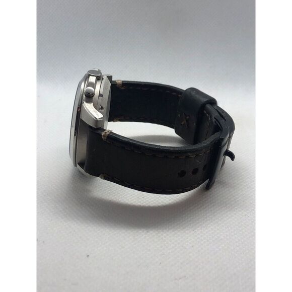 Fossil Q NDW1 Men's Brown Leather Analog Cream Dial Quartz Genuine Watch BP161 - Picture 8 of 10